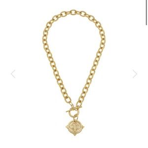 Susan Shaw Bee Intaglio Toggle Necklace